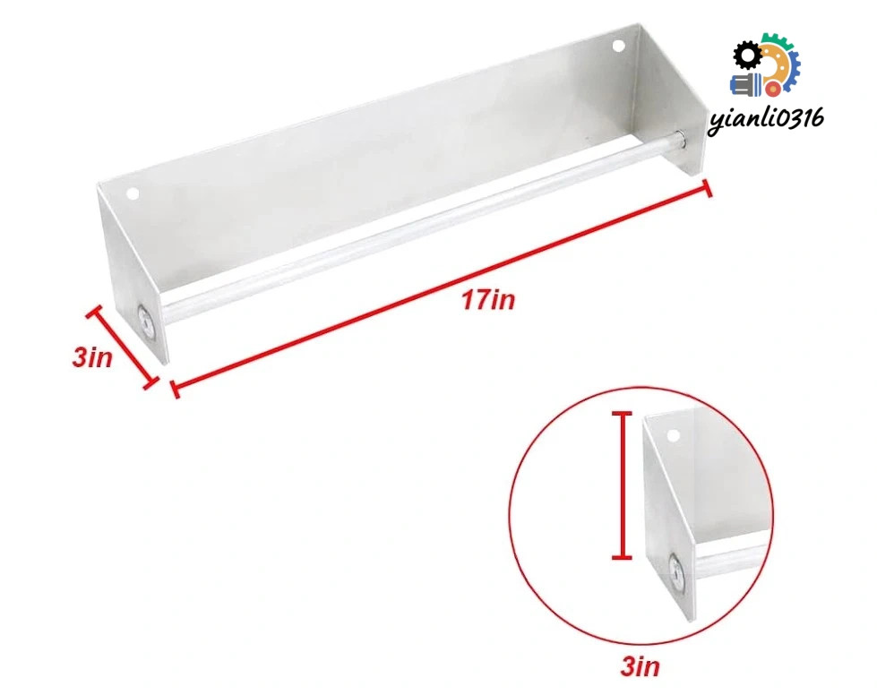 Aluminum Tie Down Hanger Holder Rack for Trailer Garage Storage Organizer Silver