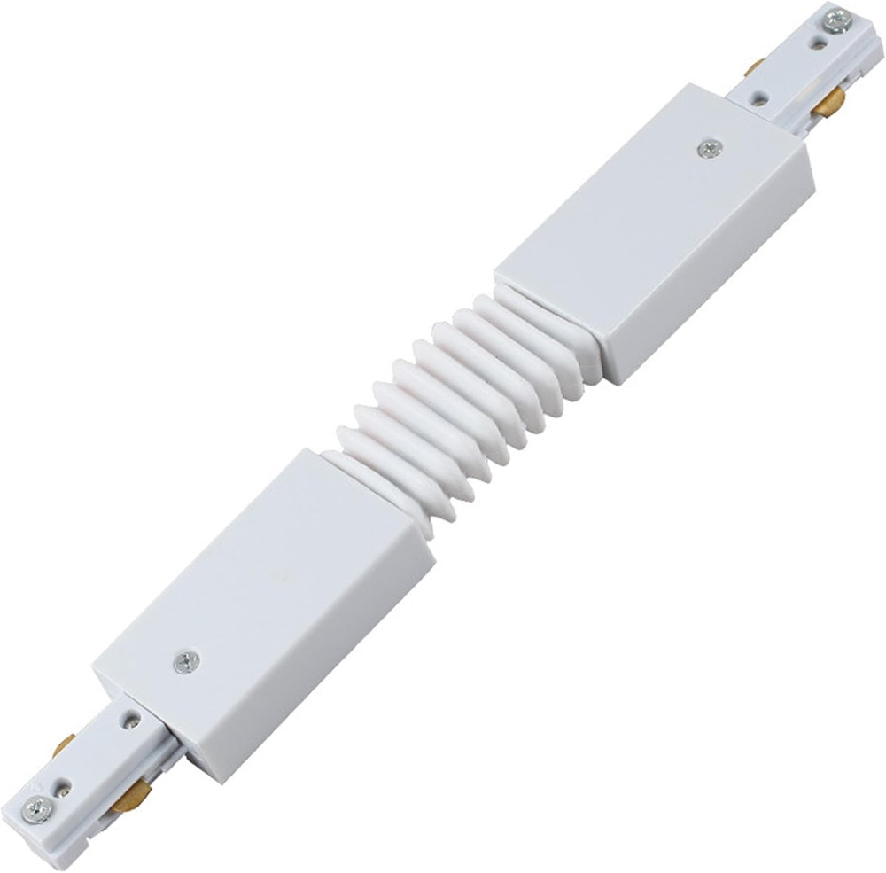 H Type Track Lighting Accessories, White Flexible Connector for Single Circuit 3
