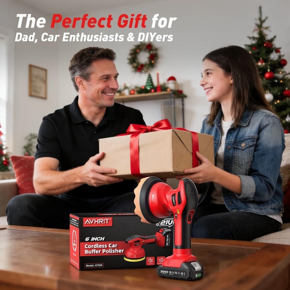 Professional Cordless Car Buffer with 6 Speed Settings | Ultimate Detailing Kit