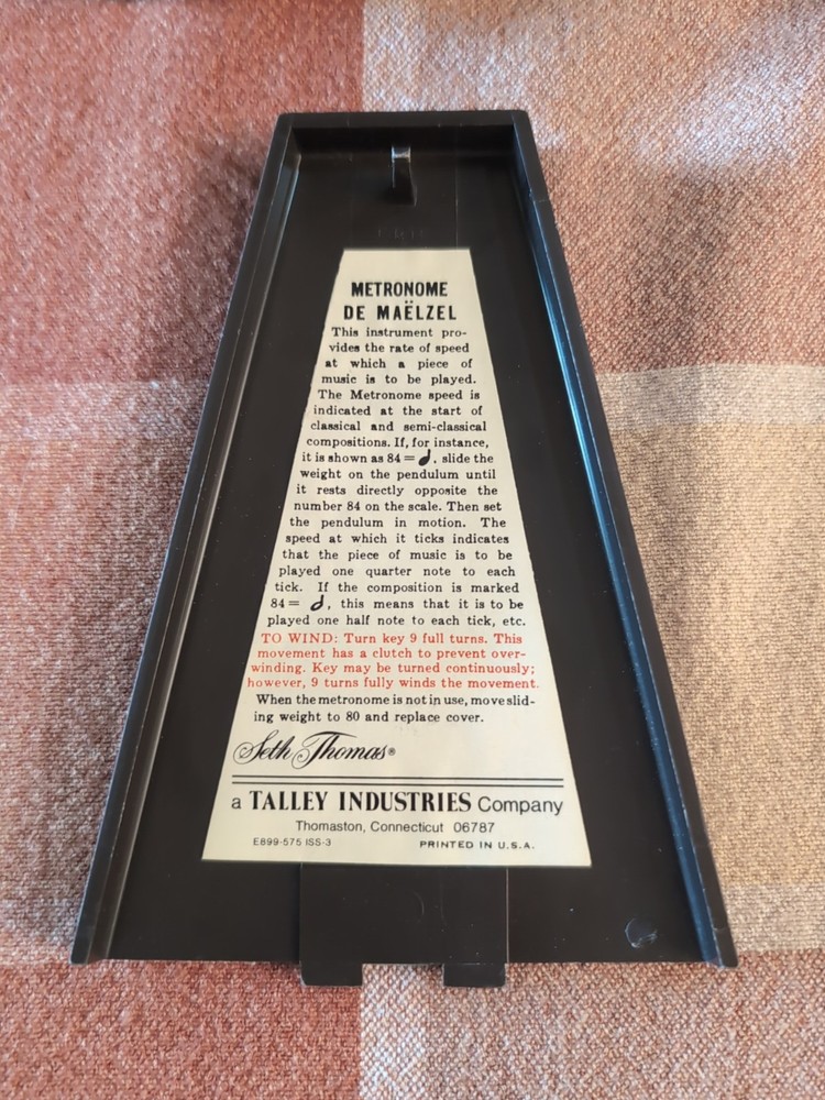 Vintage Seth Thomas Metronome