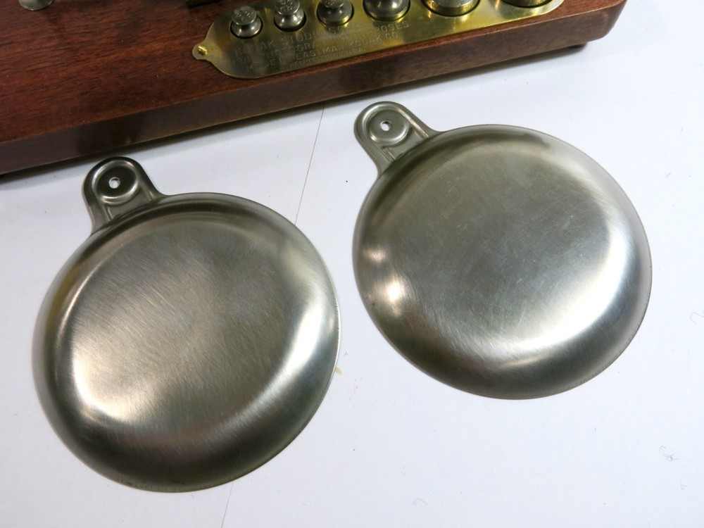 Antique Kodak Studio Scale with Weights & Box — Refinished Base plus New Feet