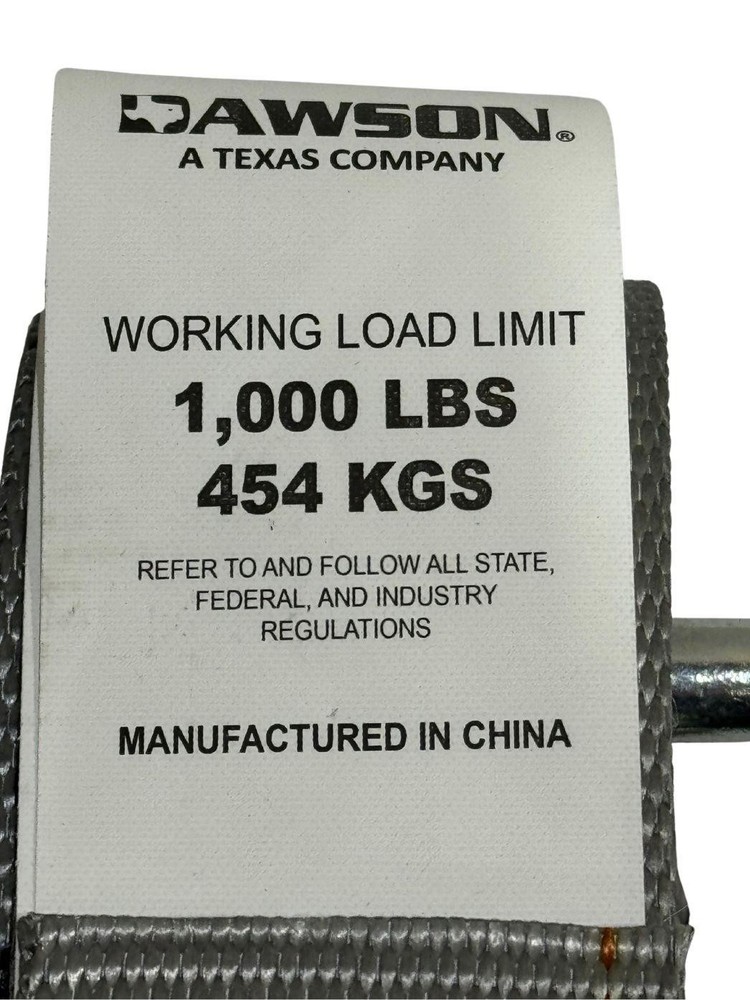 16' Grey E-Track Ratchet Strap 8 Pack