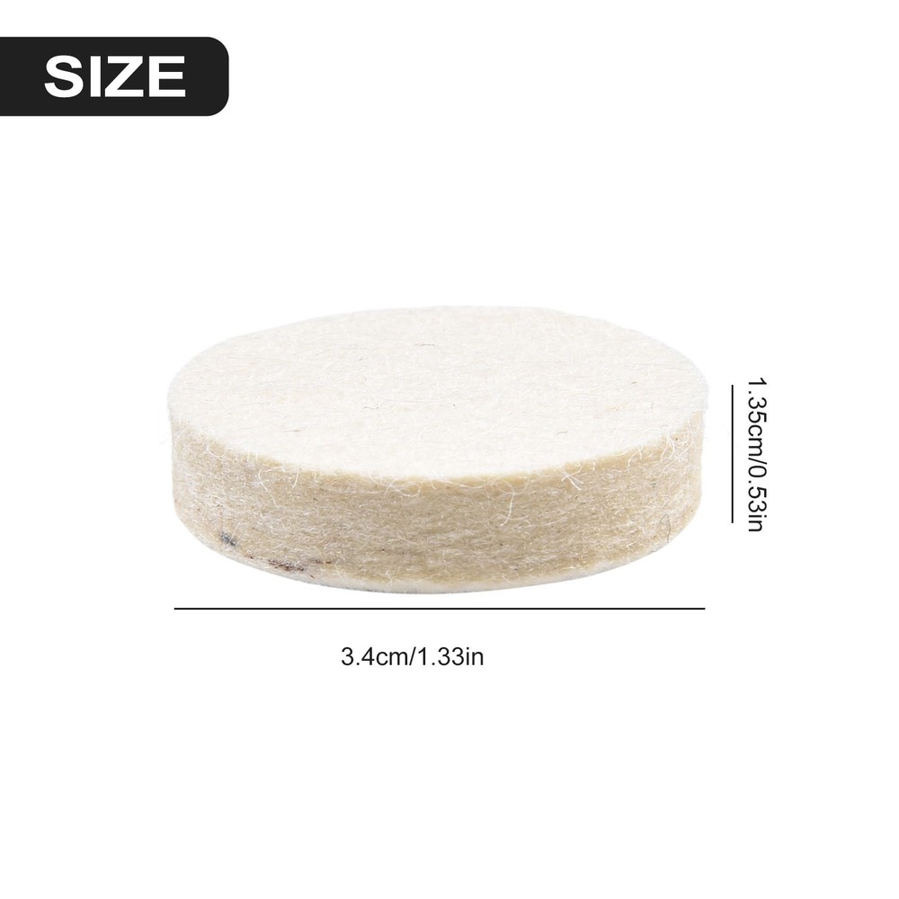 Medium Hardness Drum Pedal Beater Felt Pads and Convenient Replacement