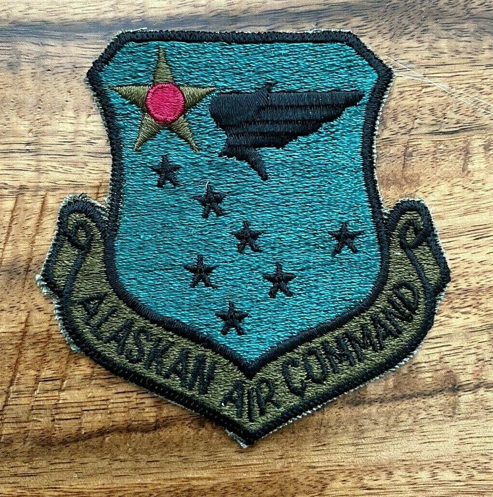 Alaska USAF Alaskan Air Command Patch SUBDUED-Vintage-NO GLOW