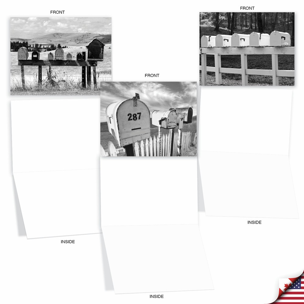 10 Assorted All Occasion Note Cards Blank - IN THE MAIL