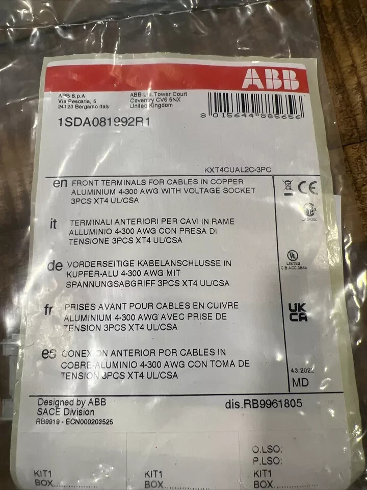ABB 1SDA081992R1 3Pcs