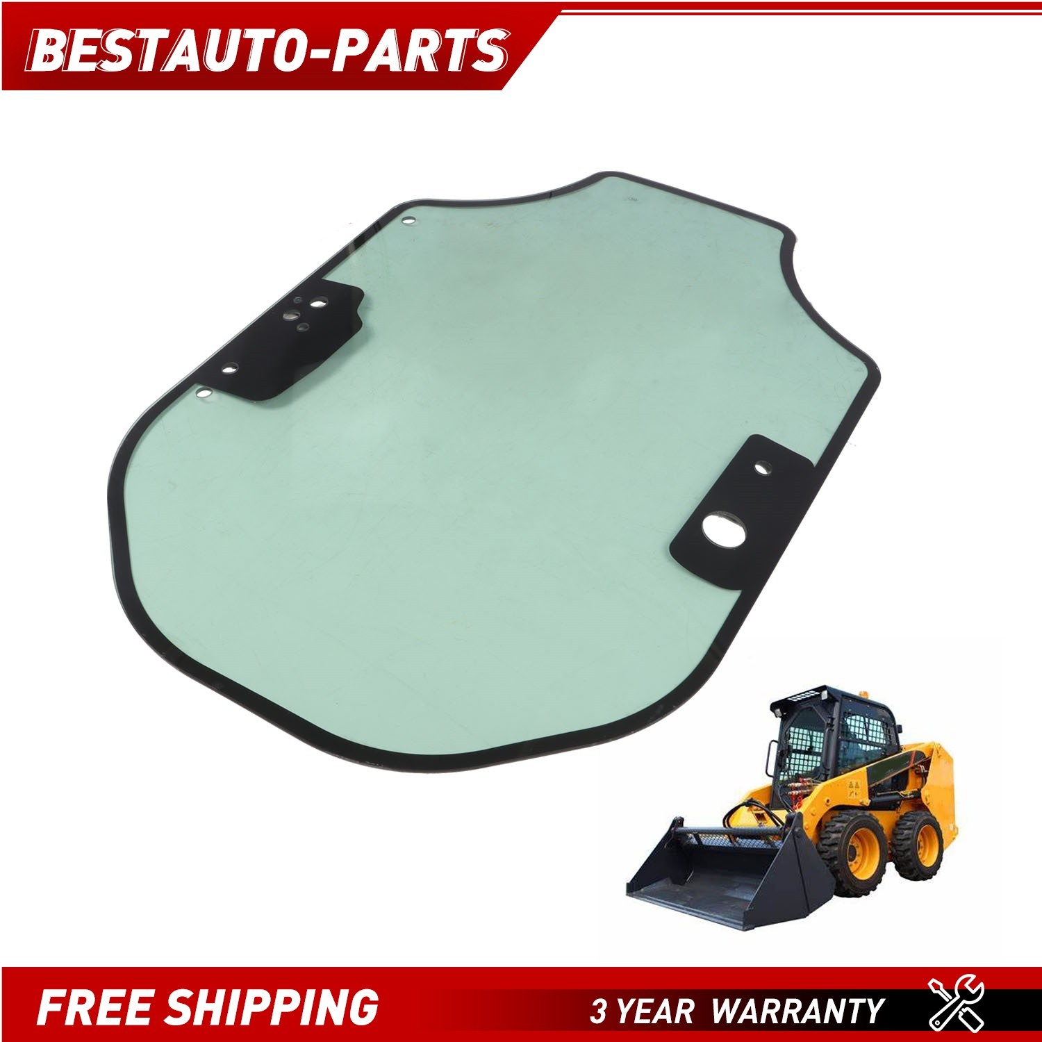 345-6230 3456230 Cab Door Glass For Caterpillar 226D 242D 257D 272D 287D 299D2