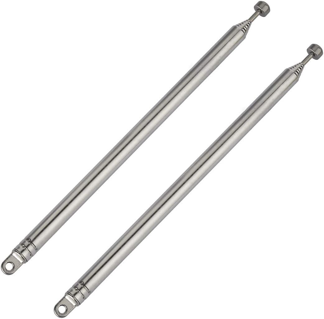 2pk 7 Sections Telescopic 74cm AM FM Antenna Portable Radio Antenna Replacement