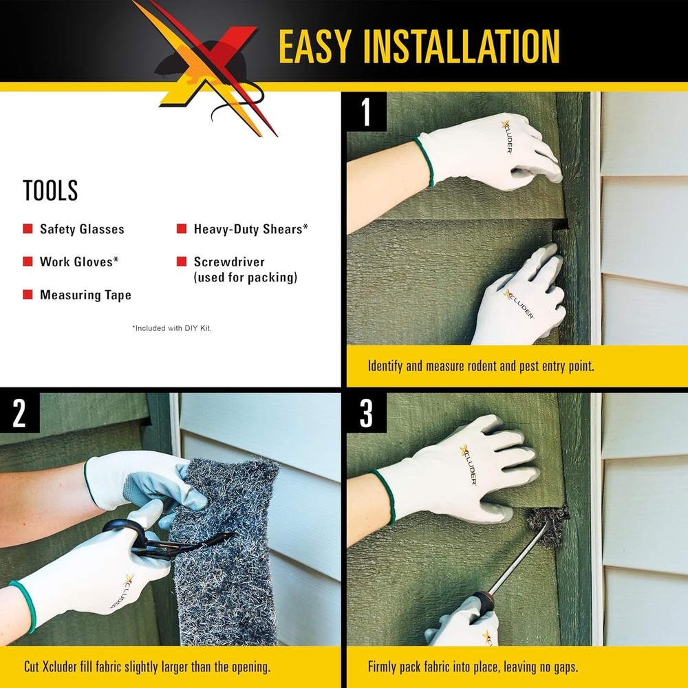Stainless Steel Wool Rodent Control Kit