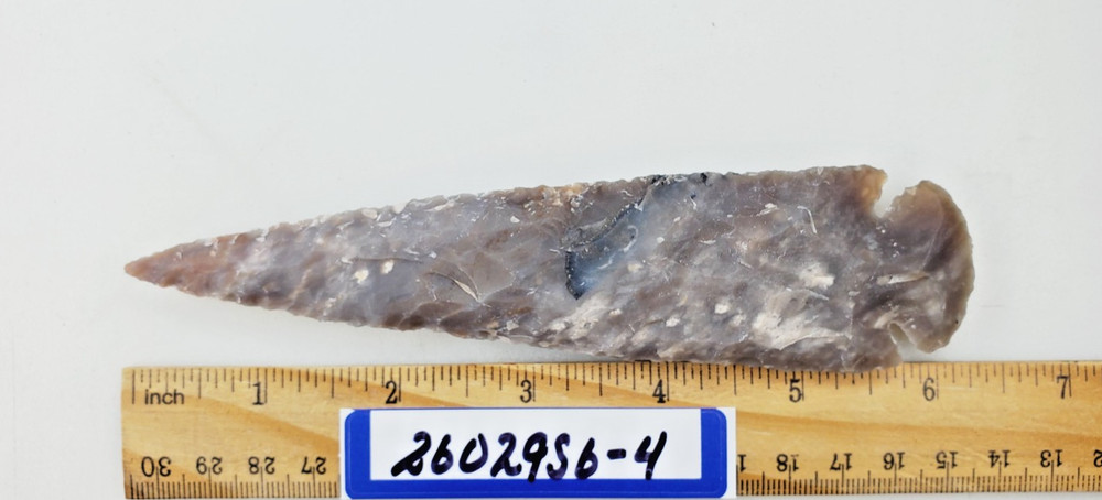 6.25" Spearhead - Lance Head - Drill Point - Knife - Hand Knapped Agate
