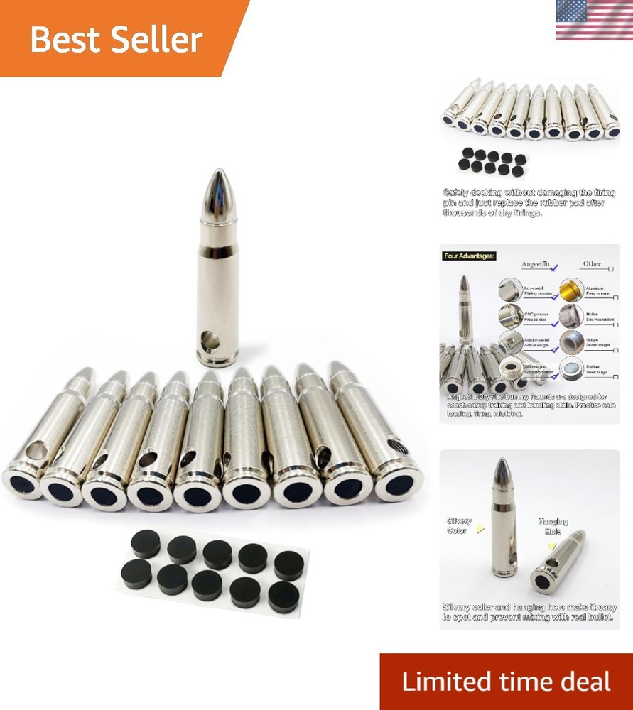 Training Snap Caps for Dry Fire Training Dummy Rounds Practice Safe Loading F...