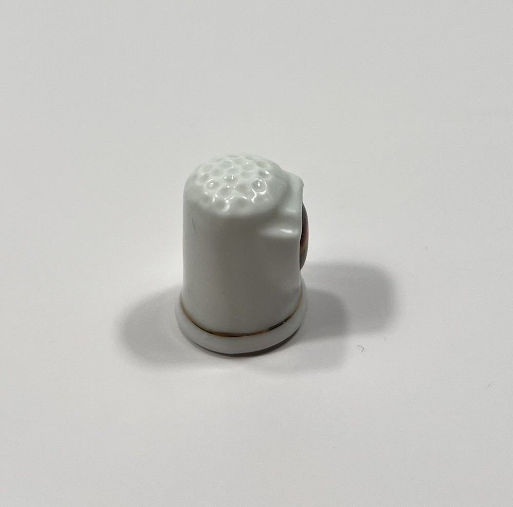 Nebraska Porcelain Thimble Covered Wagon