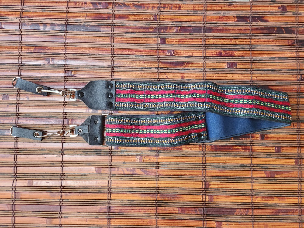 Hippie Camera Strap Adjustable Geometric Design Multicolor, NICE!!!