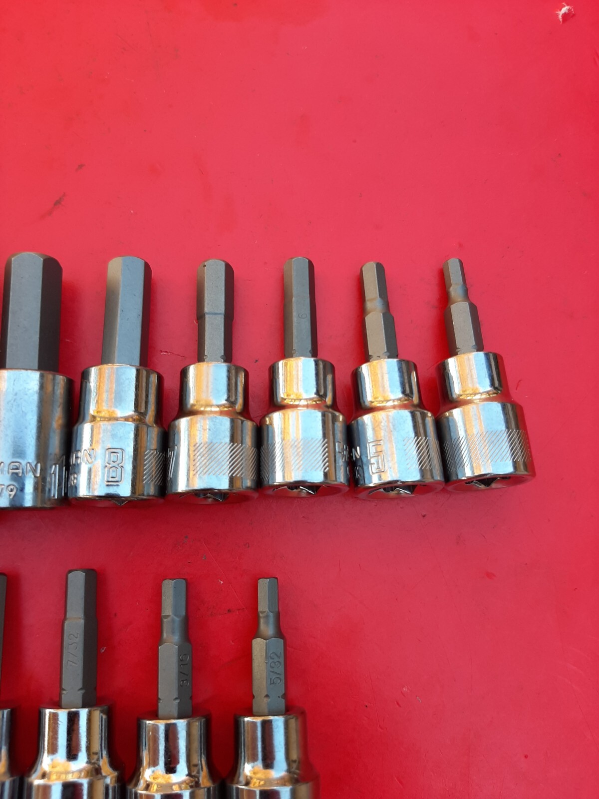 NEW CRAFTSMAN 14 Piece SAE METRIC Hex Allen Key Bit Socket Driver Set