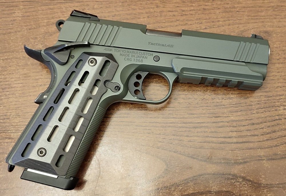 Colt 1911 Skeletonized Skeleton Grips Full Size Black