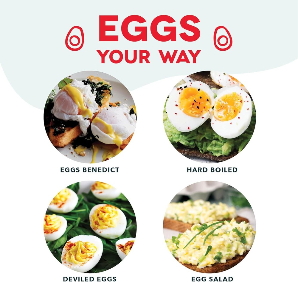 DASH Electric Rapid Egg Cooker, 7 Egg Capacity, Black
