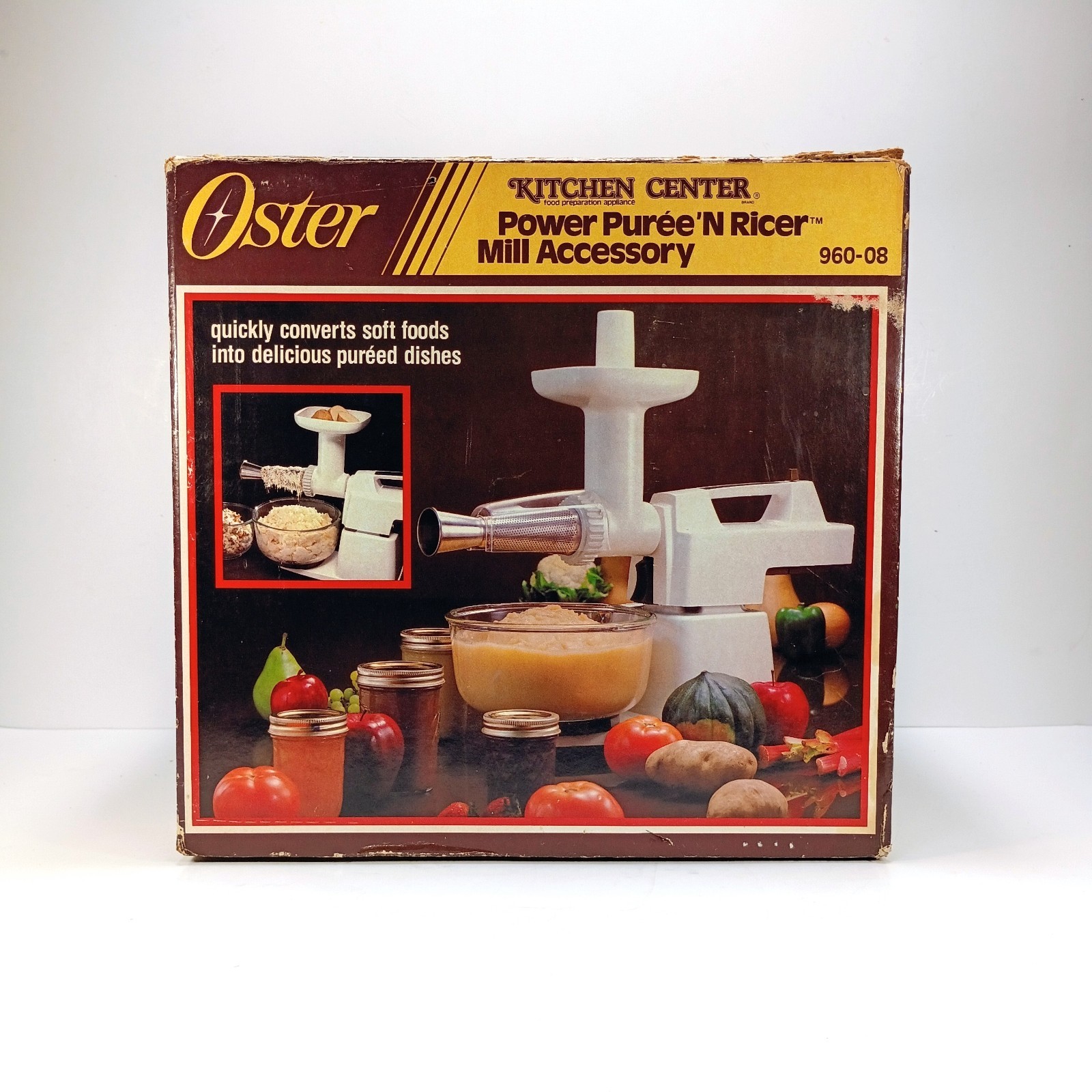 Oster Kitchen Center Power Puree 'N Ricer Mill Accessory 960-08   New Open Box