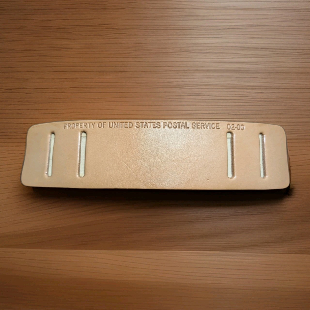 USPS Leather Shoulder Strap Pad Messenger Bag Accessory Mail Carrier Vtg 02/2000