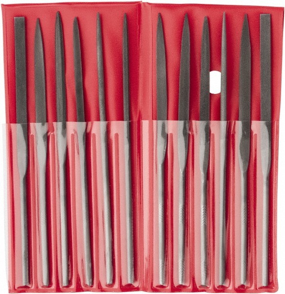 Value Collection 12 Pc 5-1/2" 2 Cut Swiss Pattern Needle File Set