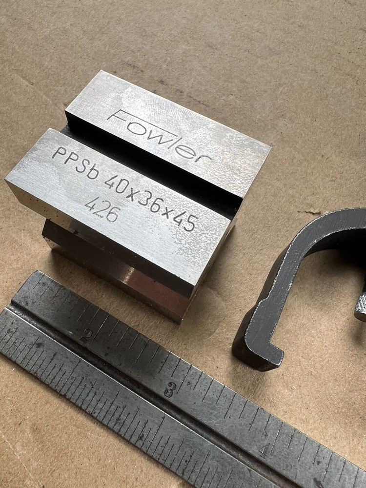 🇺🇸Fowler V-Block W/Clamp PPSb 40x36x45 426🇺🇸