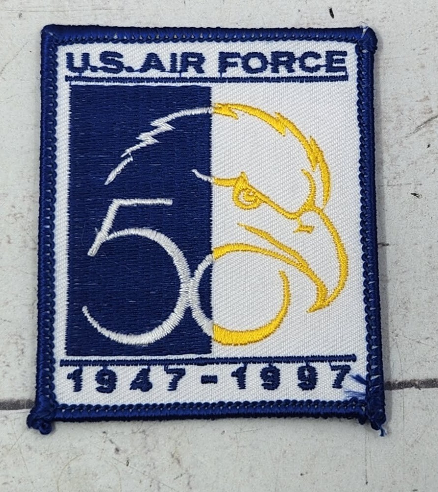 US Air Force 50th Anniversary 1947-1997 Eagle Head Logo Patch