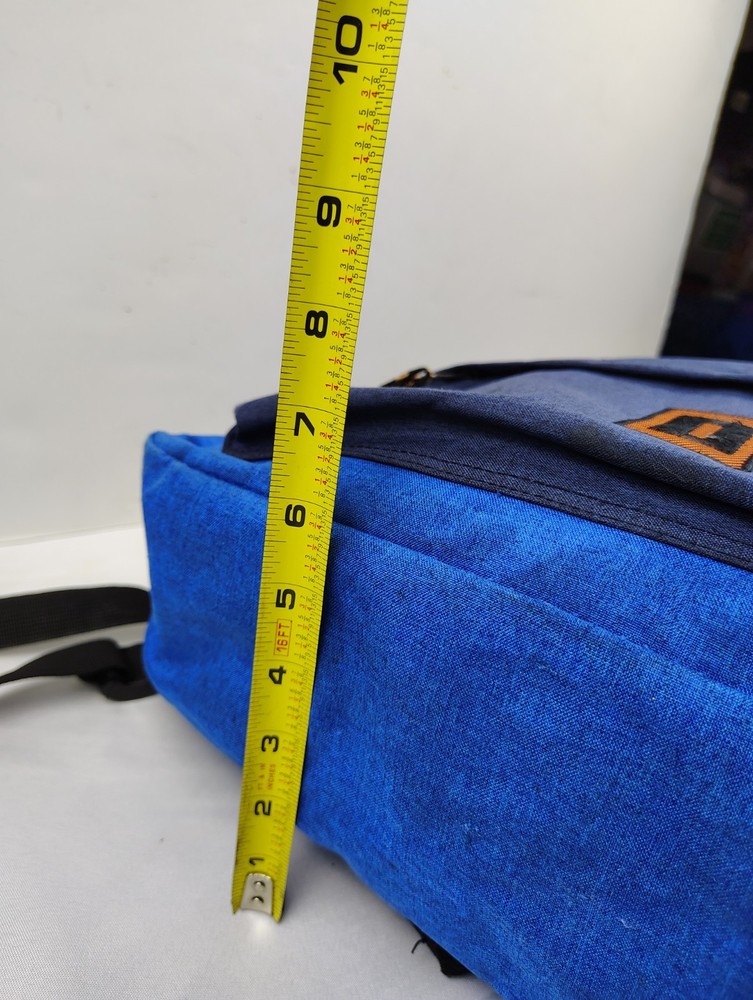 Bioworld Minecraft Explore Create Backpack ~17"x12"x7" Blue School Stitched Bag