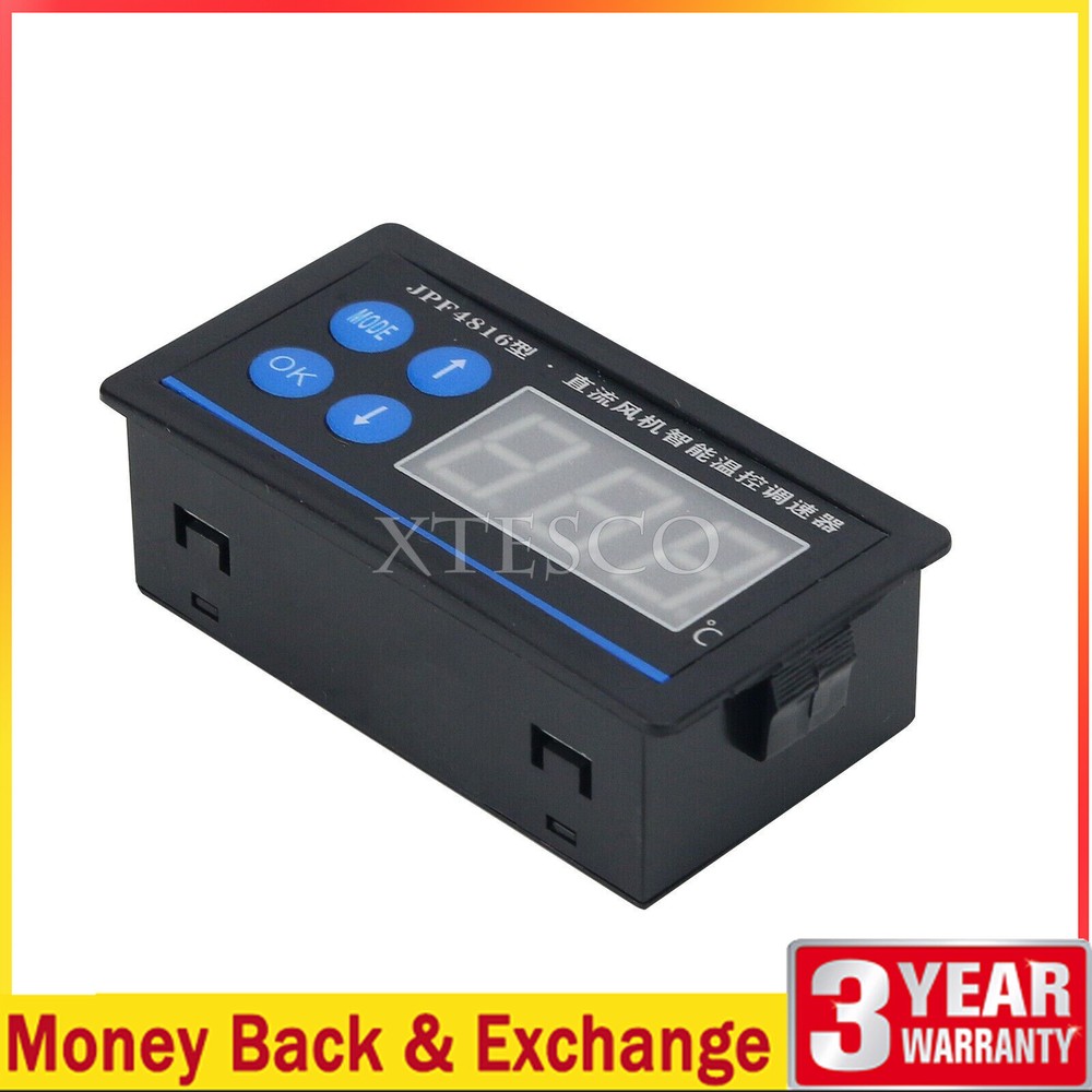 Chassis Fan Speed Controller DC 12V 24V 48V PWM Temperature Control+485 Serial