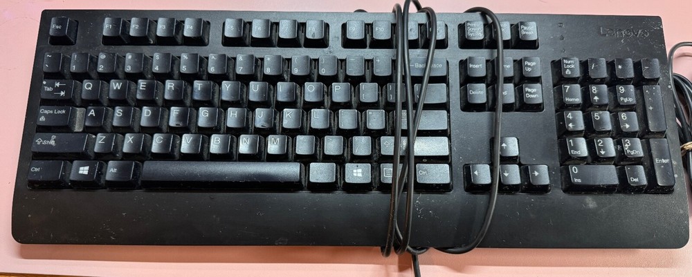 Lenove Corded Keyboard & Logitech Corded Mouse