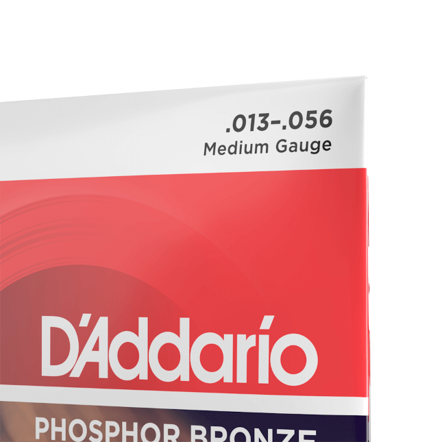 D'Addario EJ17 Phosphor Bronze Acoustic Guitar Strings Medium 13-56