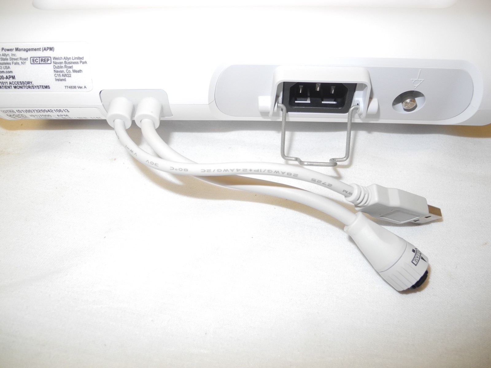 WELCH ALLYN 7000-APM POWER MANAGEMENT BASE, WORKING, NO BATTERY INCLUDED