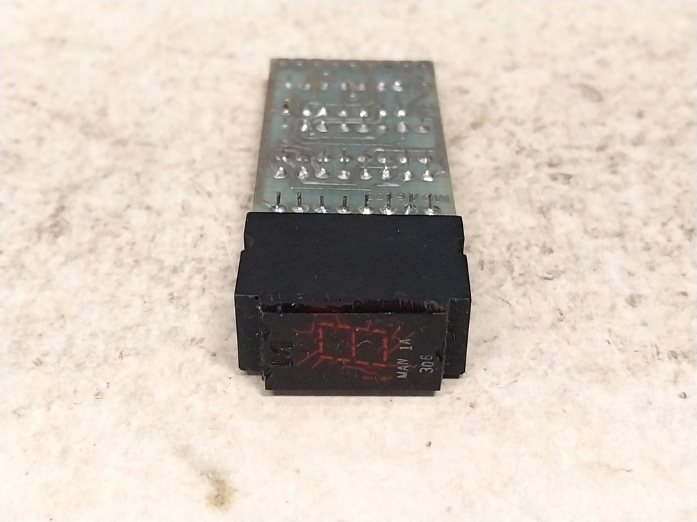 New Unused Monsanto Red 7 Segment Numeric Display Module Old Vintage Computer