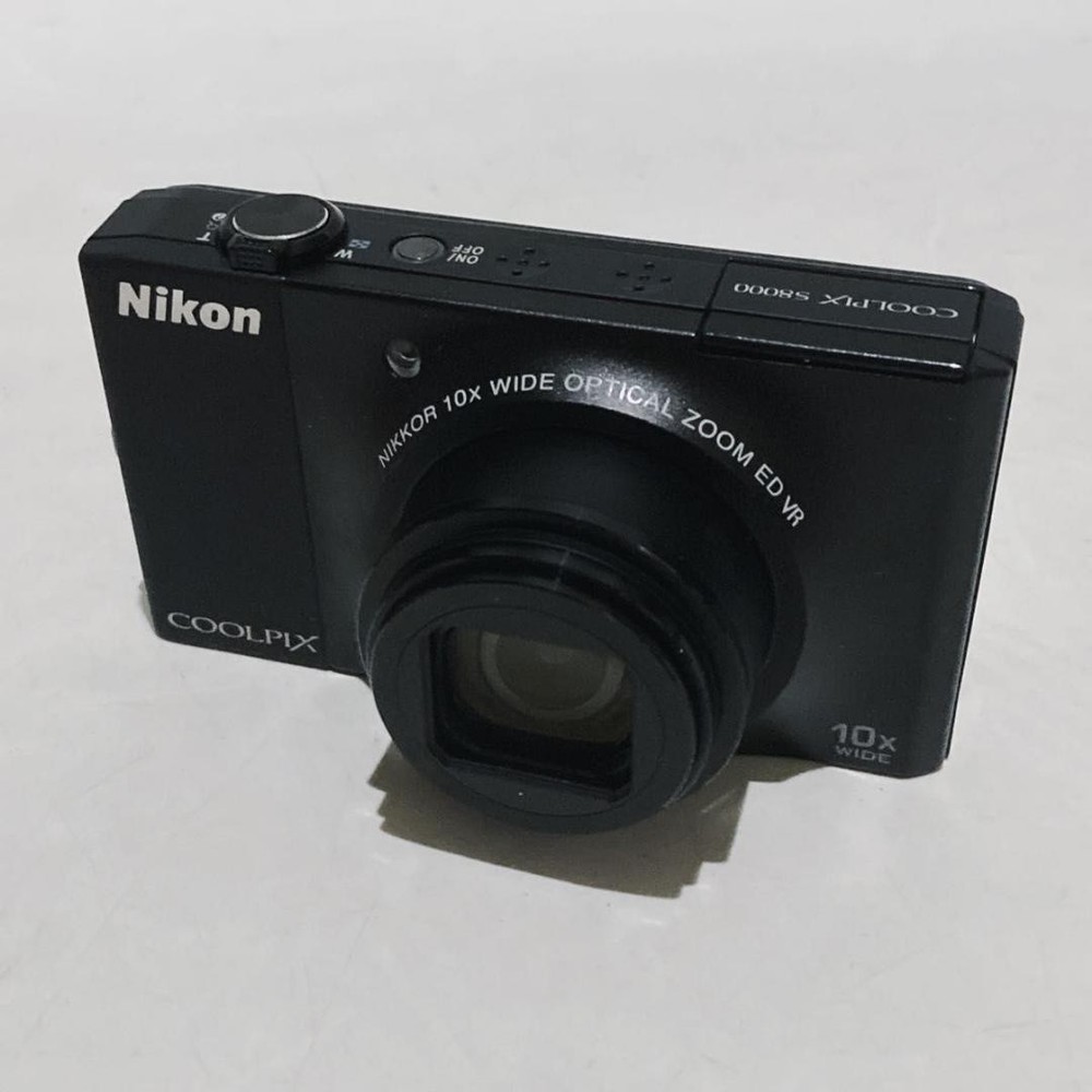 Nikon COOLPIX S8000 Black Compact Digital Camera Excellent Condition