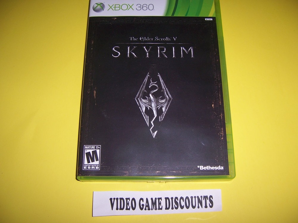 Original Box Case for Microsoft Xbox 360 XB The Elder Scrolls V Skyrim