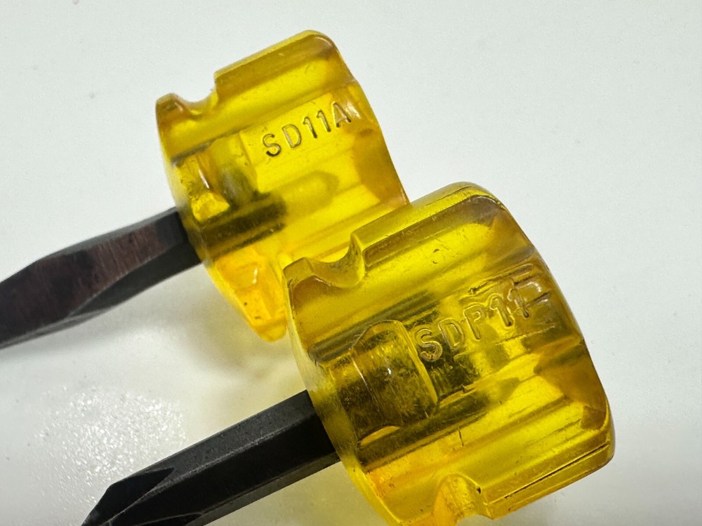 Snap-On Tools USA SDP11 & SD11A Phillips Flat Mini Extra Stubby Screwdriver Set