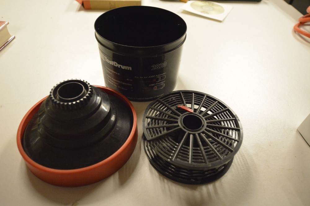 Jobo TestDrum 2820 Drumsystem film developing processing tank with reel COG LID
