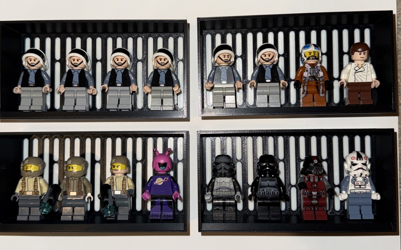 LEGO Minifigure Display Star Wars Themed (Figures Not Included) Lot of 2