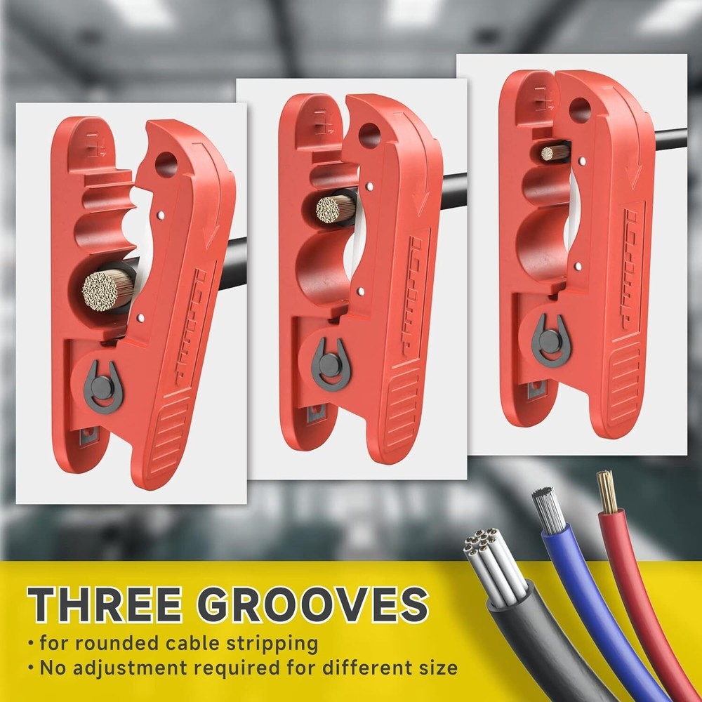 iCrimp Round Cable Stripper,Cable Jacket Stripper,Wire Stripping Tool for...