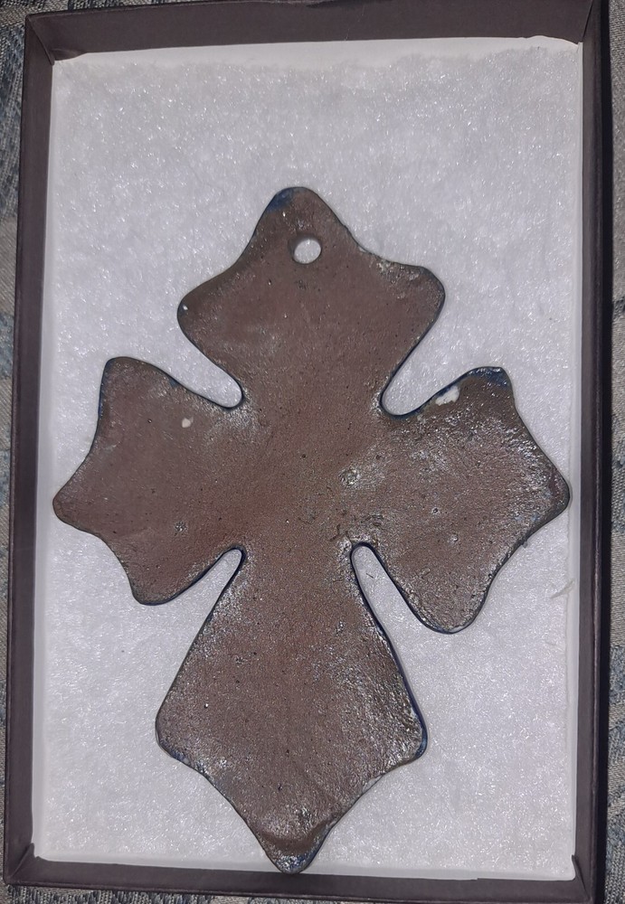 Ceramic Handmade Cross, Handcrafted, Decorative Cross