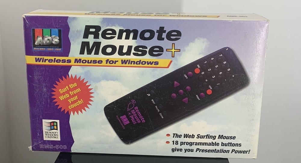 ADS Technologies Wireless Remote Mouse For Windows- Missing Software- New