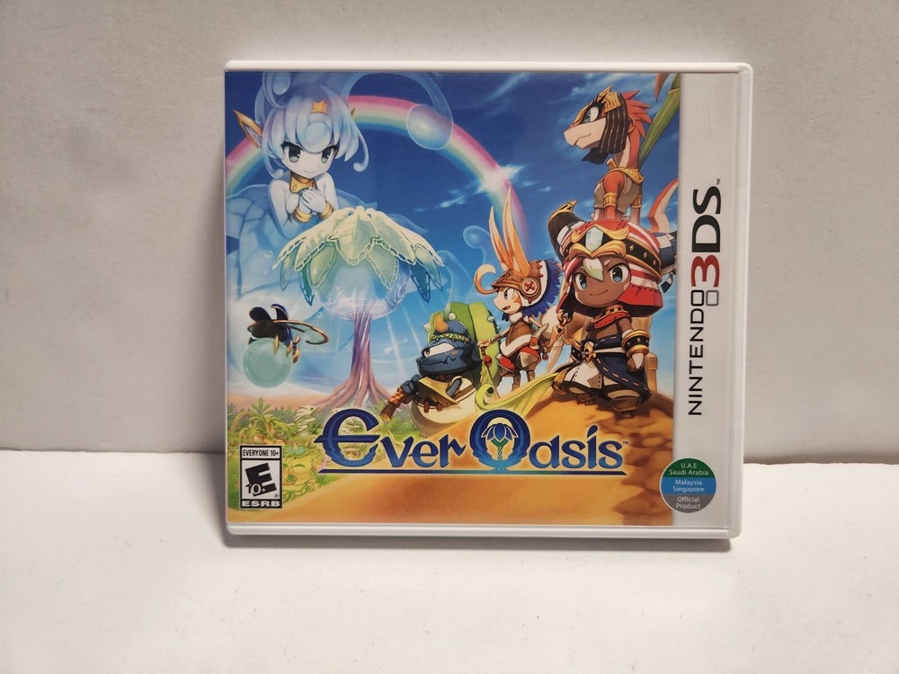 Ever Oasis (Nintendo 3DS) Original Case & Manual Only