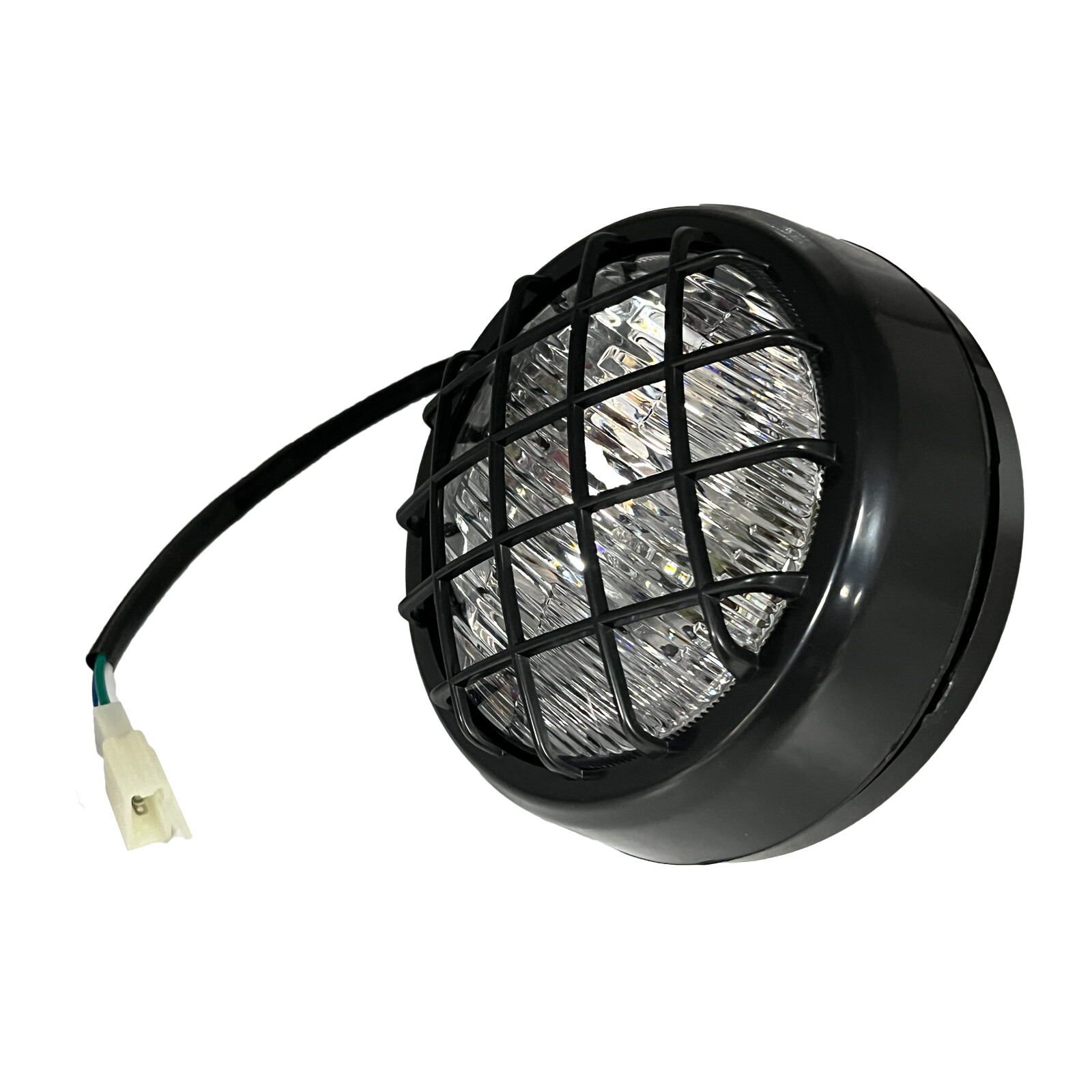 2x LED Headlights for Yamaha Banshee 1987-2006 lens bulbs Grills Warrior 350