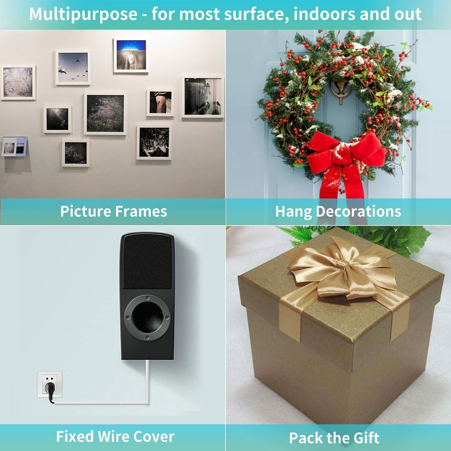 20FT Transparent Tape Double Sided Traceless Washable Adhesive Invisible Gel