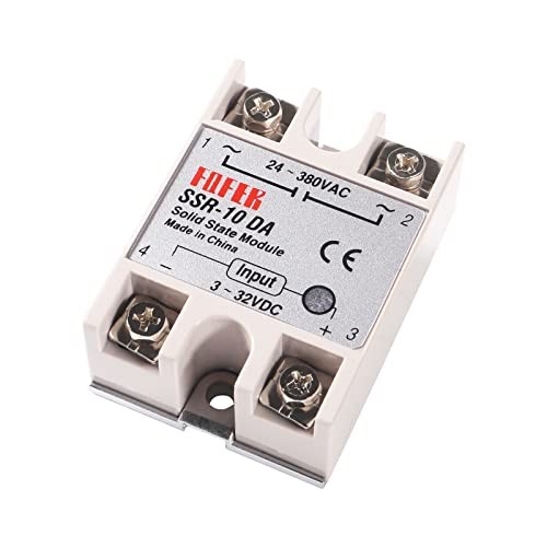 Solid State Relay Single Phase Semi-Conductor Relay Module Input 3pcs SSR-10DA