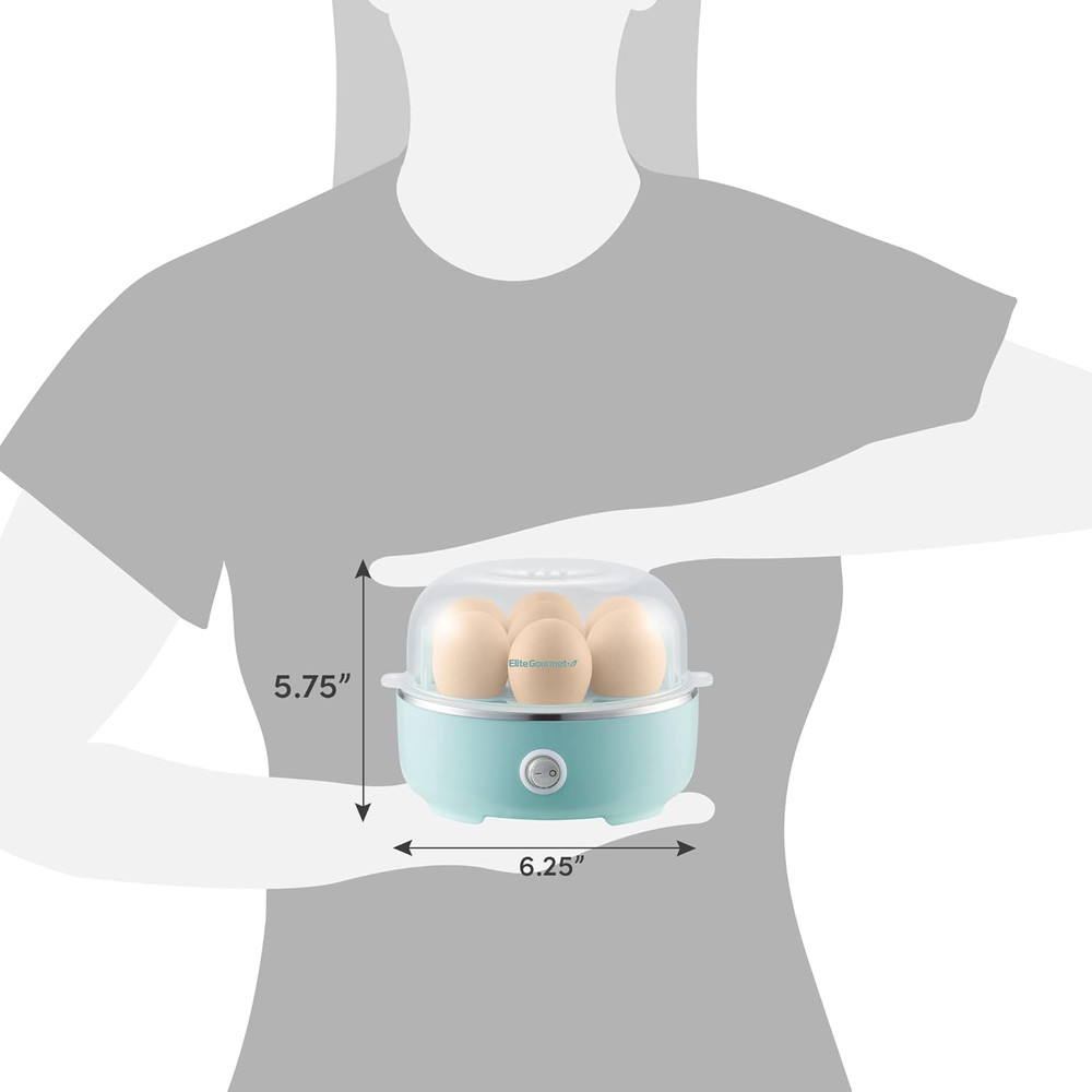 EGC115M Easy Egg Cooker Electric 7-Egg Capacity, Soft, Medium, Hard-Boiled Egg
