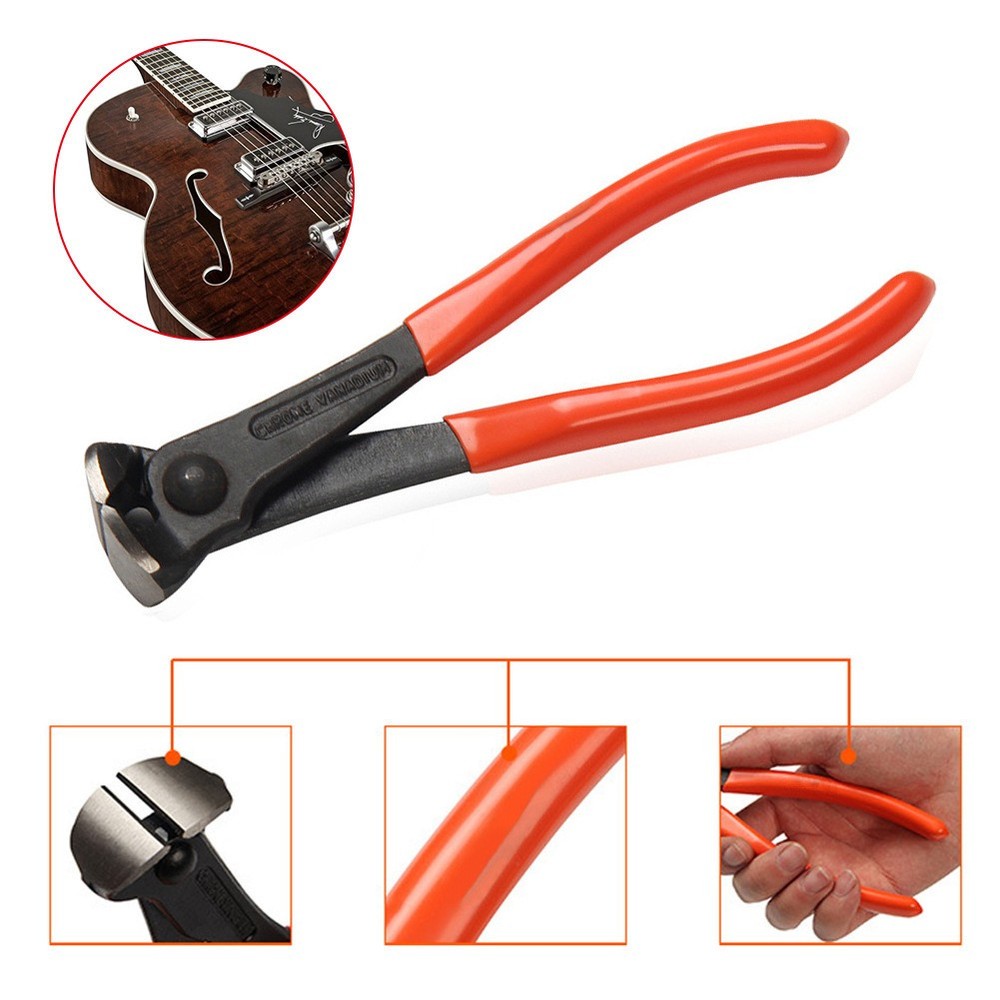 7in Guitar Fret Wire End Cutter Luthier Tool Nipper Puller Plier String Scissors
