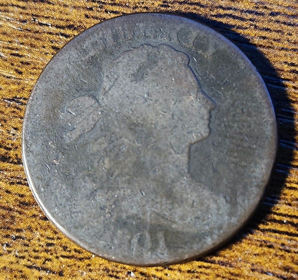 1801 Draped Bust US Large Cent Copper - US Coin - Semi-Key Date