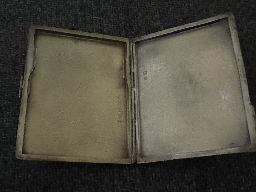 STERLING SILVER HAND PAINTED CIGARETTE CASE 1784-1883
