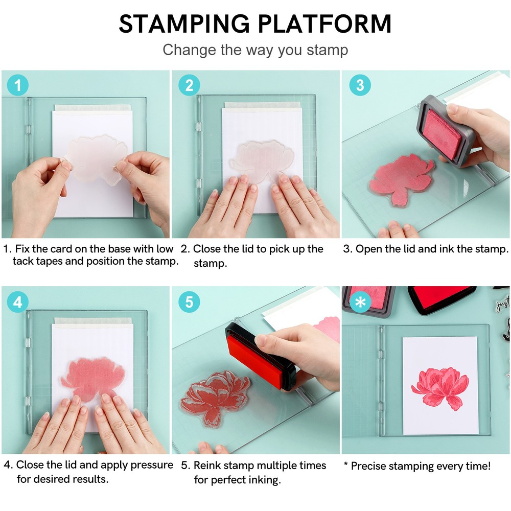 Precise Stamp Platform for Accurate Craft Stamping Tool Perfect Positioning Tool