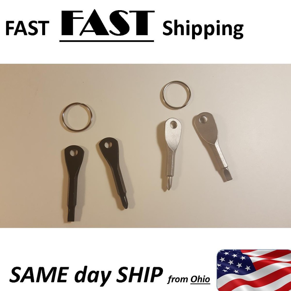 Key size SCREWDRIVER - fits on your key chain --- 2 SETS