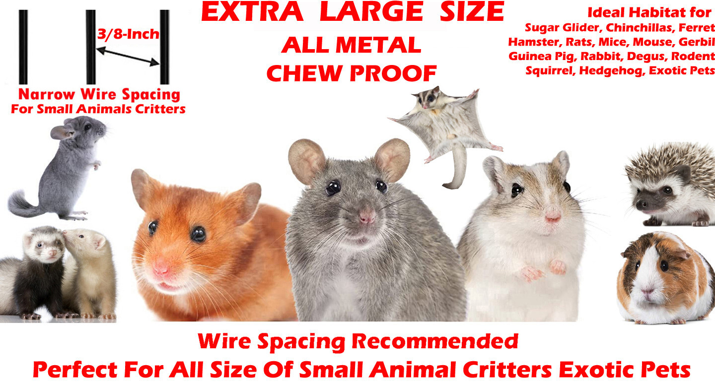X-Large 5 Level Ferret Chinchilla Sugar Glider Rat Gerbil Critter Bird Cage 676